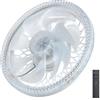 Generico Dimmerabile a tre colori Luce Ventilatore A Soffitto - Ventilato A Soffitto Da 45 W Con Luci,Ventola Del Soffitto Con Lampadina Di Base E27,Ventile A Soffitto A LED Design Moderni,Fan Dimmabili A LED