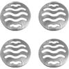 TopHomer Copertura rotonda per scarico a pavimento in acciaio inox, filtro per scarico doccia, per bagno, cucina, tetto (90 mm)