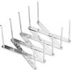 HERCHR Portapiatti espandibile, 13 cm/5,1 pollici Asciugatura telescopica Custodia in acciaio inossidabile Scolapiatti regolabile Display di supporto per desktop da tavolo, ristorante