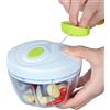 H.T Speedy Chopper Tritatutto con Corda Grattugia 3 Lame Frulla Trita Verdura Formaggio Frutta secca