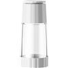 hxoity Macinapepe Manuale Nucleo di Rettifica in Ceramica da Grossolano A Fine Ruvidezza Regolabile Macinapepe con Tappo Antipolvere Grande capacità 150ml Bottiglia PC Ad Alta Trasparenza(White)