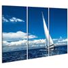 islandburner Quadro su tela Nave a vela con vele bianche in mare aperto Barche di lusso Stampe Arte Poster Murale