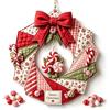 Generic Kit fai da te per ghirlande natalizie in tessuto, kit patchwork fai da te | Set di decorazioni da appendere alla porta d'ingresso, parete, finestra, ingresso e portico, regalo creativo per adulti e