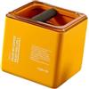 Folpus Knock Box per caffè Espresso Ground Knock Box Base Antiscivolo Pattumiera Secchio per caffè Espresso Cestino per caffè Espresso per Cafe Office Hotel, Giallo, L