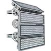 POWFUL Faro LED 400 W, 56000 lm, 3000 K, IP67, per stadi | IP67, senza sfarfallio, protezione 10 kV. 4 moduli da 100 W, supporto a U regolabile 180°, ideale per parcheggi e industria