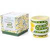 Paddywax Scented Candles Dopo - Candela artigianale in ceramica dipinta a mano, 226 g, serpente, citronella selvatica