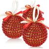 COM-FOUR® 3 Palline di Natale, Palline di Natale in plastica per Natale | Decorazioni per Albero di Natale - Ø 10 cm