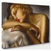 ShopArt Fine Art Prints ShopArt - Quadro Vernice Effetto Pennellate Tamara de Lempicka Dormeuse - Stampa Fine Art su tela Canvas Alta Definizione Pronto da Appendere (cm 90 x 130)