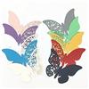 ElecMotive 100 pezzi 10 Colore scheda di vetro Segna posto farfalla decorazione di tavolo per cerimonia di matrimonio