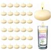 LAIYORA 30 candele galleggianti bianche non profumate, senza fumo, 3,8 cm, piccole lumini galleggianti per acqua, per la tavola di Natale, decorazione per matrimoni, centrotavola