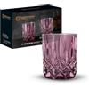 Nachtmann Spiegelau & Nachtmann 104244 - Set di 2 bicchieri da whisky, in cristallo rosa, 295 ml, colore: Berry, Noblesse Vintage