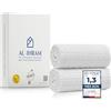AL IHRAM Ihram bambino per Umrah e Hajj - 500 g - Dimensione 80×160 cm (6-13 anni) - Morbido e delicato sulla pelle - Non assorbe gli odori e non irrita