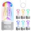 hzuisst Lampada a forma di medusa, 5 in 1, con altoparlante Bluetooth, radio FM, sveglia, rumore bianco, 7 modalità di cambiamento di colore, lampada d'atmosfera, ricaricabile tramite USB, luce