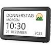 Roxicosly Calendario digitale, sveglia elettronica con giorno e data, orologio digitale con 20 promemoria personalizzati, 20 sveglie, 12 temi, 10 livelli, 17,8 cm, orologio demenza per anziani