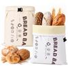 VVQWCY 2 sacchetti per il pane in cera d'api, 42 x 33 cm, per conservare il pane e i pasticcini fatti in casa