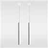 Vecys 2 Pezzi Moderne Bianche Lampada a Sospensione Cilindro con LED 3W COB Patch Luce Lampada a Tubo Lungo a Sospensione φ4*30.5CM Per Cucina Soggiorno Negozio Bar Controsoffitto
