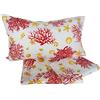 Dolcecasabiancheria Lenzuola Matrimoniale Angel's Line Home Letto 2 piazze in Cotone Corallo Rosso