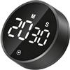 Uzoli EM280 Timer cucina digitale magnetico, Contaminuti da cucina 2 in 1 | Conto alla rovescia e cronometro, Modalità silenziosa, Risparmio energetico, Per cucinare, cuocere, studiare e fare sport