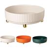 JHzood 360 ° Rotante Spezie Scaffale Organizzatore Giradischi, Organizzatore Di Trucco, Multi-funzionale Piatto Organizzatore Rotante, Per Frigorifero Armadio Cassettiera (White)