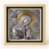 ConKrea - Stampa Religiosa Santa Rita da Cascia con Cornice Artigianale 50x50 cm | Icona Religiosa da Parete Incorniciata | Quadro Sacro per Casa o Regalo