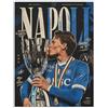 Generico Quadro su Tela Pop 'SCOTT CALCIO MCTOMINAY #8l7' - Stampa XL Minimalista Bianco/Nero con Accenti Azzurri - Arredo Murale Luxury Statement per Appartamento Moderno IDEA REGALO Adulto