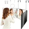 Vautvis Specchio da Taglio A 360 Gradi, Specchio 360 Gradi Capelli con LED, Specchio Trucco a 3 Vie, Tagliare I Capelli da Soli