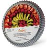 Decora 0125702 Stampo Crostata A/Aderente F/Mobile, Acciaio, Diametro Ø 28 X H 3,5 CM, Nero/Argento