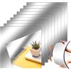 DabbOo 9 PCS Specchio Acrilico Wall Mirror Specchio da Parete Adesivo con Pellicola Flessibile 20 * 20 cm Specchio Adesivo da Parete Adatti per Bagni, Soggiorni, Camere da Letto, Armadi, Ecc