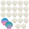 DAVIDJAMESCLARKE 22 Pezzi Conchiglia Capesante Naturale,7-8 cm Grandi Conchiglie Decorative,Conchiglia Capesante Shell Naturale,Creazione Decorazioni,Conchiglie Capesante Bianche,Per Spiaggia