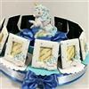 Sindy Bomboniere Cornice portafoto Unicorno bomboniere Battesimo Maschio o Femmina Torta portaconfetti Confetti Inclusi (Torta da 12 fette Bimbo)