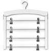 Zeller 17162 Gruccia Multipla per Gonne, Metallo, Bianco, 39x1.2x43 cm
