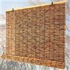 ZHJSHOU Tenda a Rullo in Bambù,Avvolgibile Bamboo Naturale,Vintage Cortina Romane,Tende per Interni Esterno,Tende di Paglia Tessute A Mano con Sollevatore,Personalizzabile,55x115cm/21.6x45.3in(WxH)