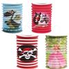 COM-FOUR® 4x Lanterne con Motivi Colorati, Lanterne di Carta per San | Lanterna di Martin per Bambini