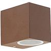 Qazqa baleno - LED Dimmerabile Appliques dimmer incluso Rustico - 1 luce - L 6.5 cm - Ruggine - Rustico,Industriale - Illuminazione esterna