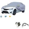 farbrothersonline COMPATIBILE CON MERCEDES C 250 Automatic Coupé Sport TELO COPRIAUTO 100% IMPERMEABILE COPERTURA PER AUTO CAPPOTTA ANTIGRAFFIO ANTIPOLVERE CON ZIP LATERALE 432X185X120CM UNIVERSALE