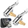 Ylinwtech 2 Pezzi Mandrini Pneumatici, Ugello Bloccaggio Senza Perdite, Connettore Valvola 8mm Universale per Auto Bici Moto Pompa Portatile