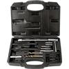 FreeTec 16pz Estrattore Candelette, M8 M10 Kit Estrattori Candeletta Spezzate, Set Smontaggio Riparazione per Candelette Rotte Diesel con Sgradinatore Maschio per VW Mercedes Opel CDI (Nero)