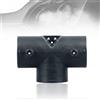 Behogan 75 mm, accessorio per riscaldamento a pavimento, tipo T, presa d'aria a tre vie, accessorio per scaldabagno diesel a tre vie, connettore a canale tipo T, per scaldabagno a 3 vie, in ignifugo per