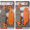 LE LEFOSSI Moto Anteriore e Posteriore Pastiglie Freno per Compatibile con Kawasaki VN 800 VN 1500 Drifter Classic Fi 2000-2004 VN 900 2007 2008 2009 2010 2011 2012 2013 2014 2015 2016 FA229F FA231R