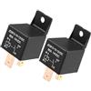 INFINAUTO Relè per auto a 4 pin, 12 V, 80 A, SPST, modello JD2912-1H-12VDC 80A 14VDC, design elegante, 2 pezzi