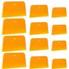 Aysatogc 12 spatole per stucco per auto, riutilizzabili, in plastica, per la manutenzione della carrozzeria dell'auto e l'applicazione di stucchi, smalti e agenti calafatanti (3 misure)