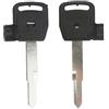 YGYQJLJS Chiave Vuota Moto Sostituisci Chiavi Non Tagliate Adatte for KYMCO Scooter Magnete Blocco Antifurto CT250 300 400 Racing Kcc Acc Dynamic 125(2 PCS SET)
