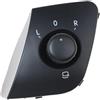Generico interruttore di comando dello specchietto retrovisore Interruttore specchietto retrovisore per Seat Ibiza V 6J 2008-2015, manopola di controllo, pulsante, accessori per interni auto parti