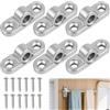 BSTDAYEVER Occhielli per Tenda per Camper e Roulotte in Metallo 6Pz | Occhielli per Camper e Caravan con 12 Viti Versione Orizzontale per Roulotte Campers Tenda da Campeggio Parete