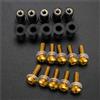 DTASMBD Viti elementi fissaggio Kit Viti Per Parabrezza Moto Per HO&NDA Per TRANSALP XL600V XL650V XL700V Dadi E Bulloni Per Parabrezza Moto Carenatura Cowl Bullone(Oro)