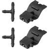Partuto Kit Ugelli Lavavetro Per Toyota Auris 2012-2015 2 Pz | Colore Nero, Materiale Plastica, Numero OE 8538112400, Include 2 Pz Connettore A T, Sostituisce Ugelli Deteriorati.