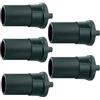 Generico 5 Prese Accendisigari Volanti 12V 24V Femmina da Cablare, Presa Volante Auto Moto in Plastica Antiurto con Contatti in Ottone Nichelato, Connettore Presa Accendisigari Universale, Pack da 5 Pezzi