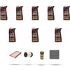 HOFFCAR Kit tagliando 4 FILTRI e 8L OLIO M compatibile con Renault Trafic III 1.6 Dci 92kw dal 2015