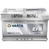 VARTA Automotive DYNAMIC EFB (N80) 12V 80Ah 800A - Batteria auto al piombo-acido per sistemi start-stop - Batteria di avviamento per macchine con elevato fabbisogno energetico - senza manutenzione