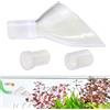 Generico Lily Pipe - Schiumatoio di Superficie Lìly | Tubo in Vetro Lilŷ, Tùbo Dì Uscita 'Acqua Dèll'acquario - Tub̃o con Connettore Girevole A Forma D́i À Becco D' da 1 Pezzo, Ingresso/Adattam